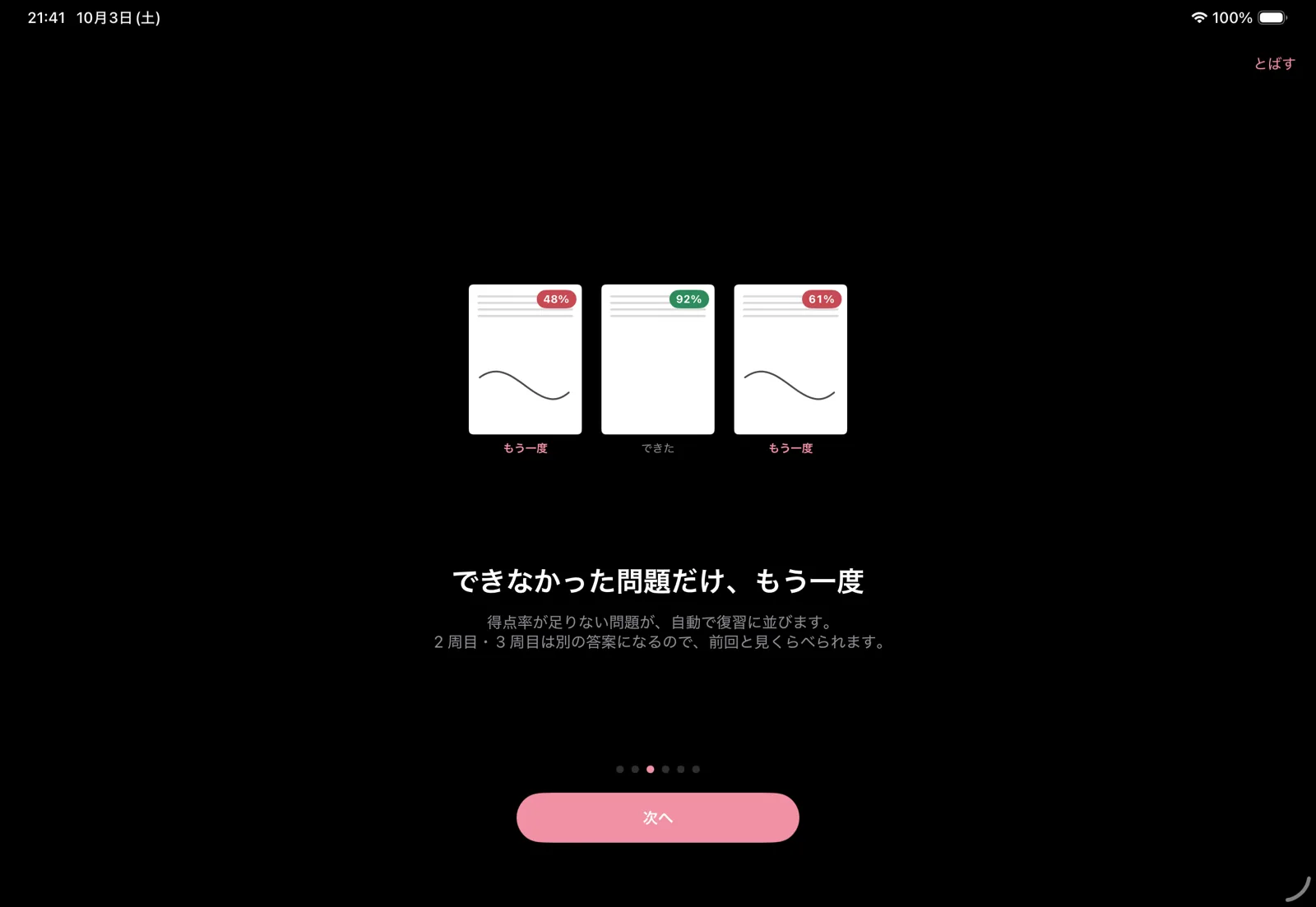 Review screen